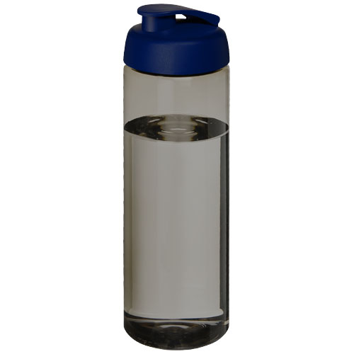 Bidon de sport publicitaire 850 ml Ocean Plastic H2O Active® Charbon et Bleu